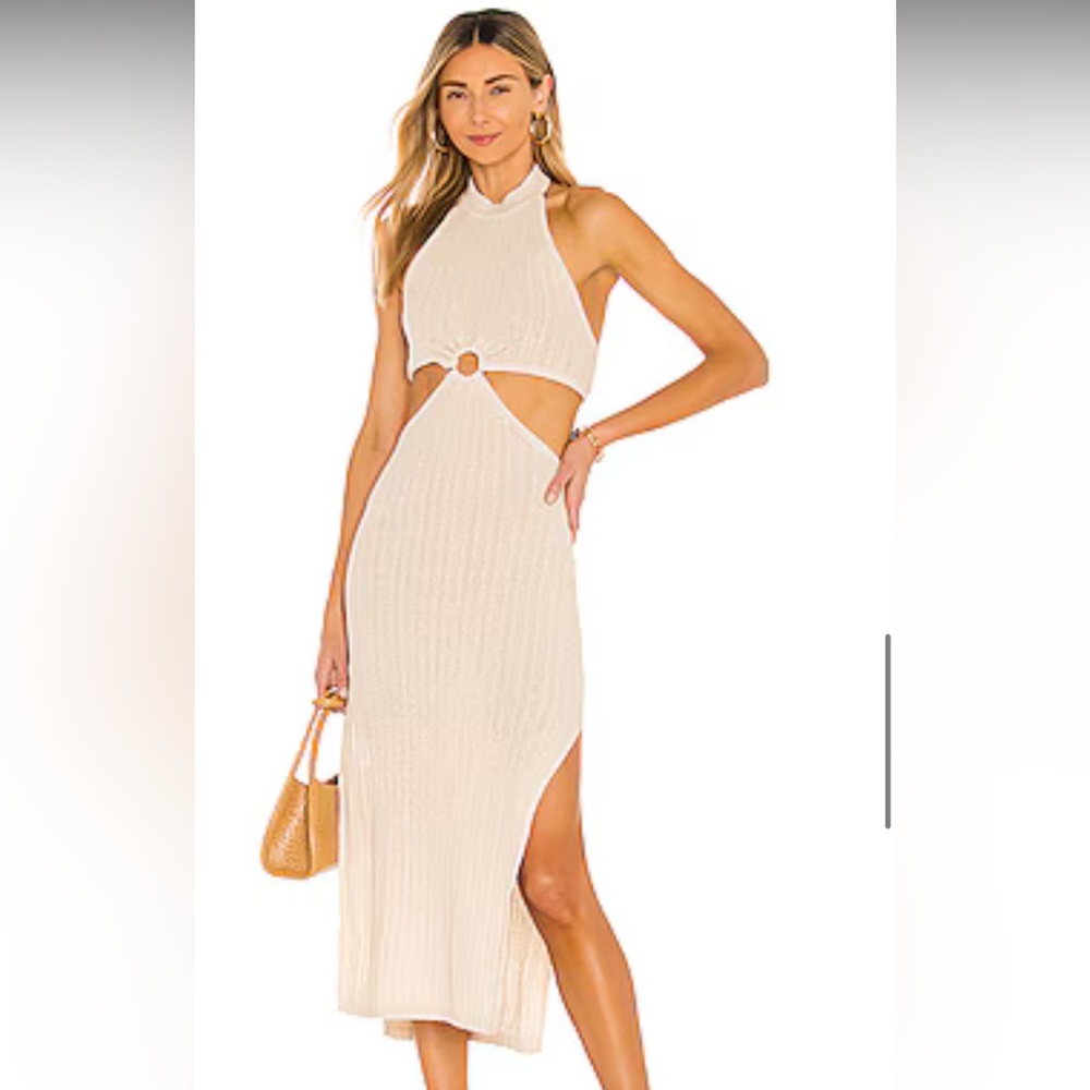 L'Academie Magnolia Midi Dress Size M